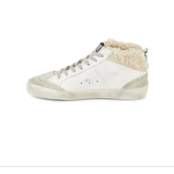 Women's Golden Goose Mid-Star Shearling Sneakers - Picture 4 of 7